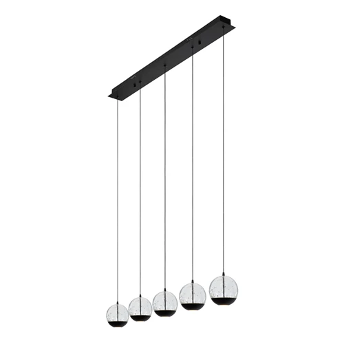 Lucide SENTUBAL - Pendelleuchten - LED Dim. - 5x5,3W 2700K - Schwarz - detail 4
